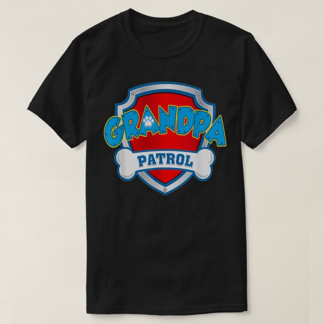 Funny Grandpa Patrol Dog Mum  T-Shirt (Design Front)
