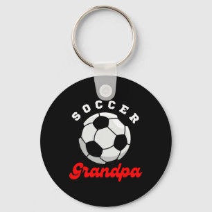 Funny Grandpa Proud Soccer Lover Papa For Father's Key Ring