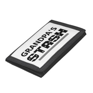 Funny Grandpa Quote Typography Trifold Wallet