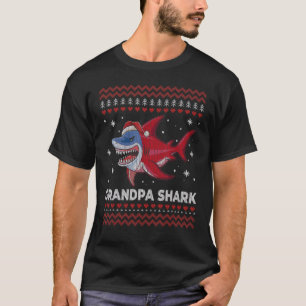 Funny Grandpa Shark Ugly Christmas Sweater For Gr