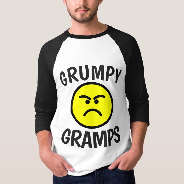 FUNNY GRANDPA T-shirts GRUMPY GRAMPS (Front)