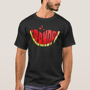 Funny Grandpa Watermelon Tropical Fruit Summer Vac T-Shirt