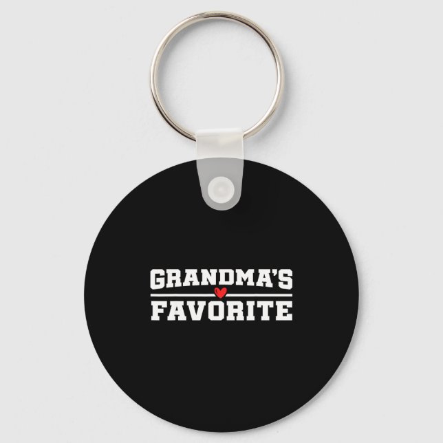 Funny Grandparent Favorite Granhild  Key Ring (Front)