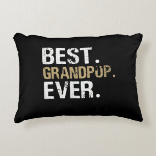 Funny Grandson Best Grandpop Ever Decorative Cushion
