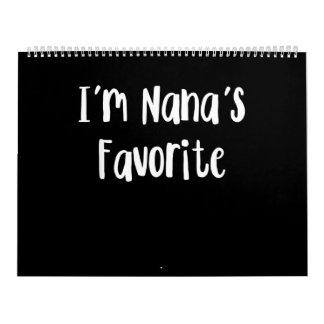Funny Grandson | I'm Nana's Favourite Calendar