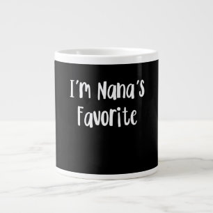 Funny Grandson I'm Nana's Favourite Large Coffee Mug