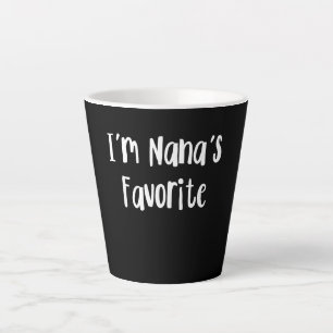 Funny Grandson I'm Nana's Favourite Latte Mug
