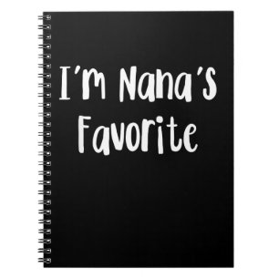 Funny Grandson I'm Nana's Favourite Notebook
