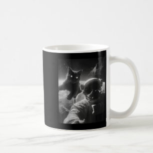 Funny Graphic Cat Astronaut Selfie Funny Coffee Mug