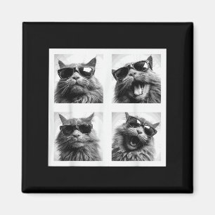 Funny Graphic Cat Photobooth Selfie Funny _1 Magnet