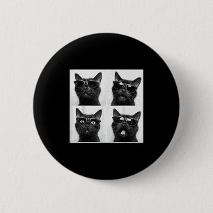 Funny Graphic Cat Photobooth Selfie Funny _2 6 Cm Round Badge