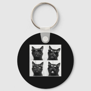 Funny Graphic Cat Photobooth Selfie Funny _2  Key Ring
