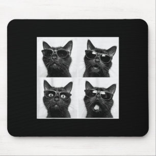 Funny Graphic Cat Photobooth Selfie Funny _2 Mouse Pad