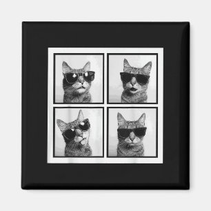 Funny Graphic Cat Photobooth Selfie Funny _3 Magnet