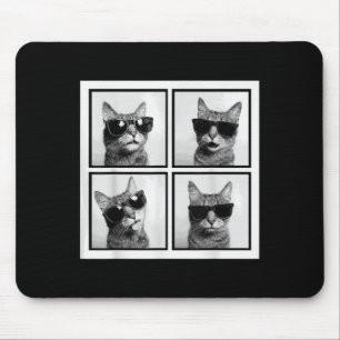 Funny Graphic Cat Photobooth Selfie Funny _3  Mouse Pad