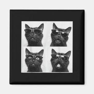 Funny Graphic Cat Photobooth Selfie Funny _5 Magnet