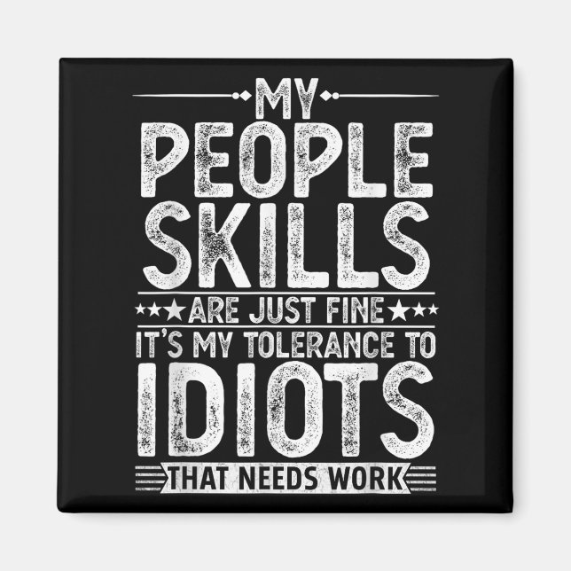 Funny Graphic For Men Women Adult Humour Sarcastic Magnet (Front)