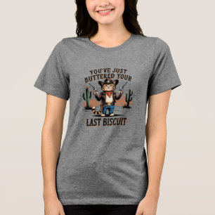 Funny Graphic – Funny Cat Humour Quote Tri-Blend Shirt