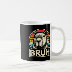 Funny Graphic Meme Capybara Bruh For Boys Girls Me Coffee Mug
