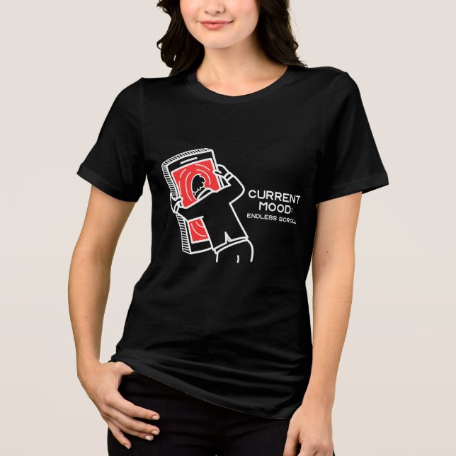 Funny graphic tee for endless scrolling sessions (Front)