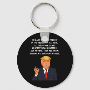 Funny Great Dad Donald Trump Father's Day Gift Tee Key Ring