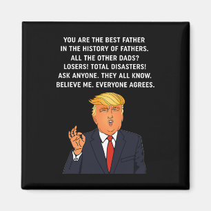 Funny Great Dad Donald Trump Father's Day Gift Tee Magnet