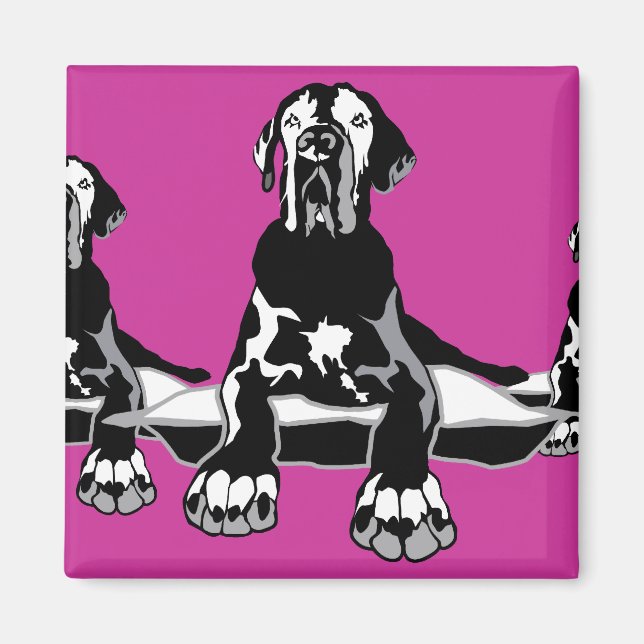 Funny Great Dane Ilios  Magnet (Front)