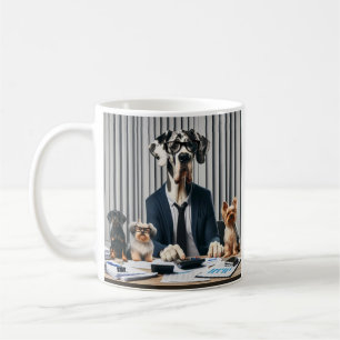 Funny Great Dane Mantle working Accountant Coffee Mug