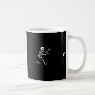 Funny Great Dane Running Skeleton Halloween Coffee Mug