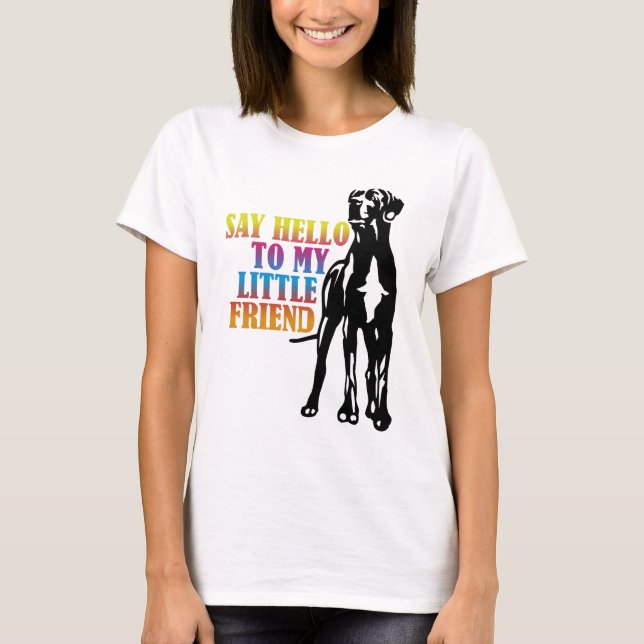 Funny Great Dane Salute T-Shirt (Front)