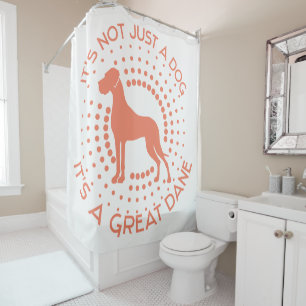 Funny Great Dane Shower Curtain