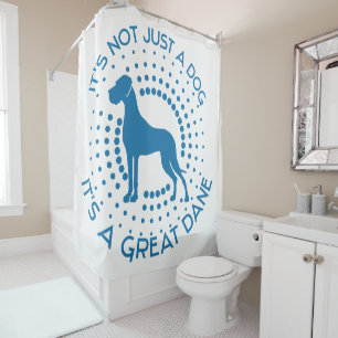 Funny Great Dane Shower Curtain
