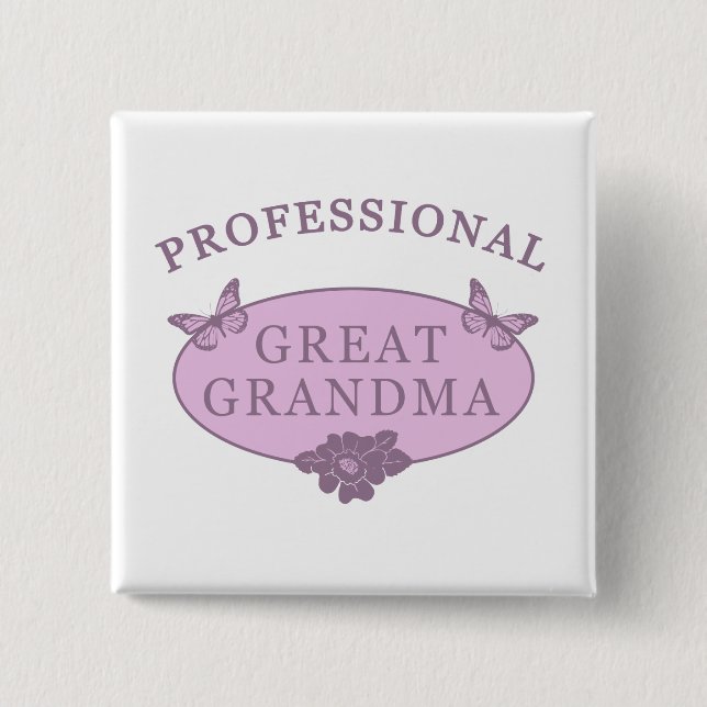 Funny Great Grandma Gag Gifts 15 Cm Square Badge (Front)
