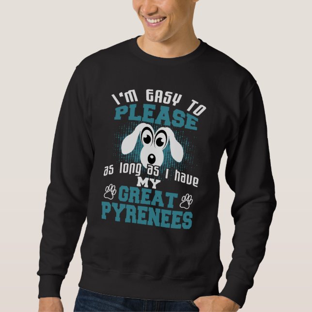 Funny Great Pyrenees Dog Owners Sweatshirt (Front)