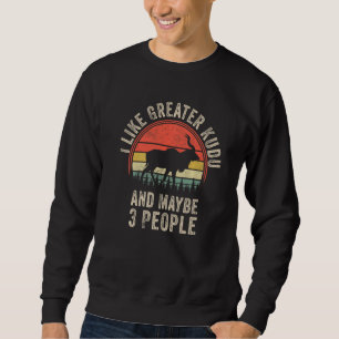 Funny Greater kudu Design Art Graphic Greater kudu Sweatshirt