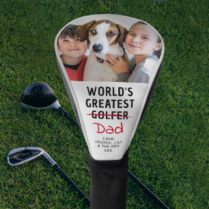 Funny Greatest Golfer Custom Photo Father's Day Golf Head Cover