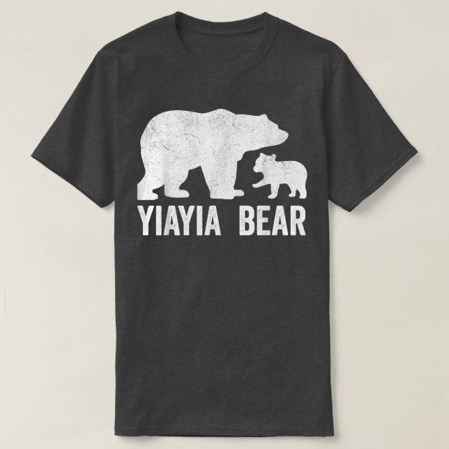 Funny Greek Grandma Shirts From Grandkids, Cub Yia (Design Front)