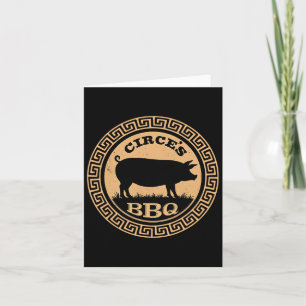 Funny Greek Mythology Circe's Bbq Odyssey 1 Card