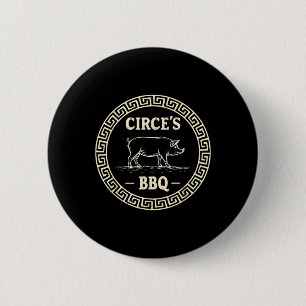 Funny Greek Mythology Circe's Bbq Odyssey  6 Cm Round Badge