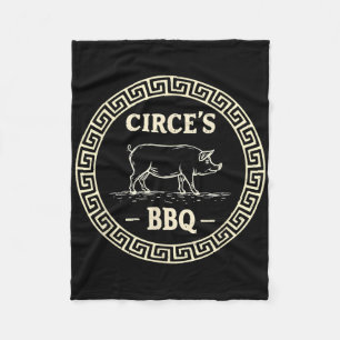 Funny Greek Mythology Circe's Bbq Odyssey Fleece Blanket