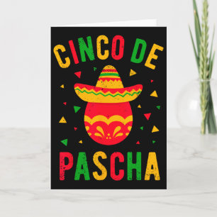 Funny Greek Orthodox Easter Egg Kalo Pascha Cinco Card