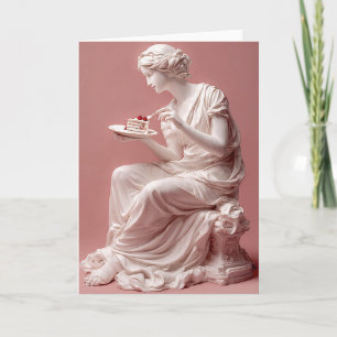 Funny Greek Statue Birthday Card – Classical Humor