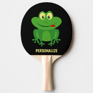 Funny green frog ping pong paddle for table tennis
