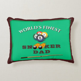 Funny Green Pool Table Snooker Dad Father's Day Decorative Cushion