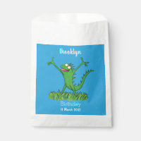 Funny green smiling animated iguana lizard