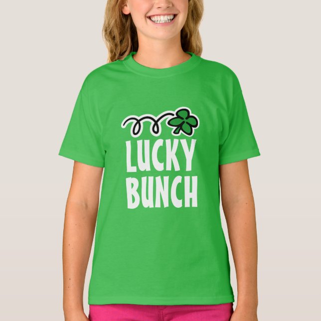 Funny green St Patrick's Day t shirt for children (Front)