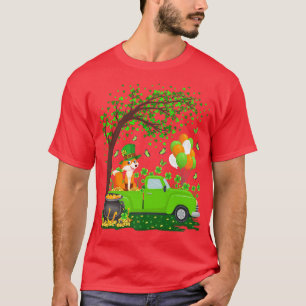 Funny Green Truck Shamrock Leaf Fo St Patricks Day T-Shirt