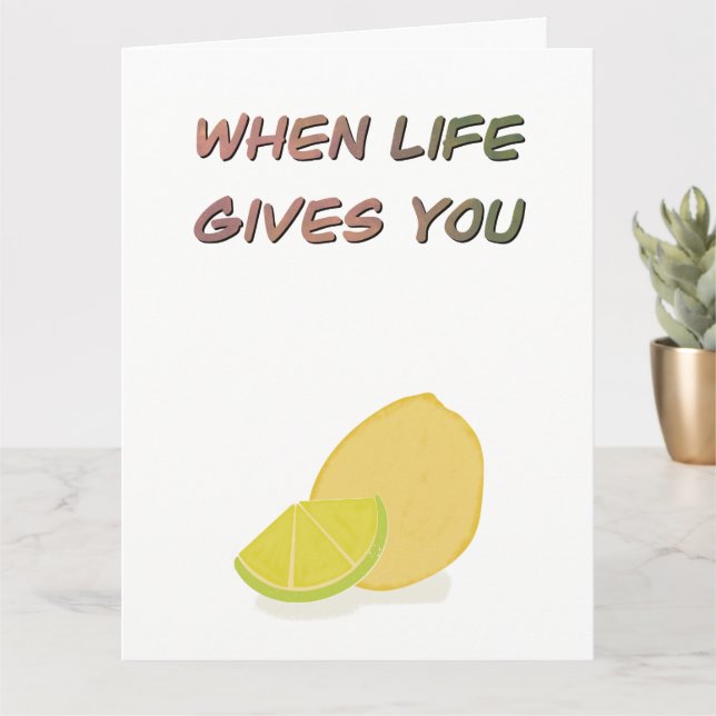 Funny Greeting Card, Motivational Card (Small Plant)