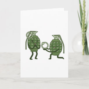 Funny Grenade Couple Card