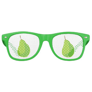 Funny grene pear fruit party shades sunglasses
